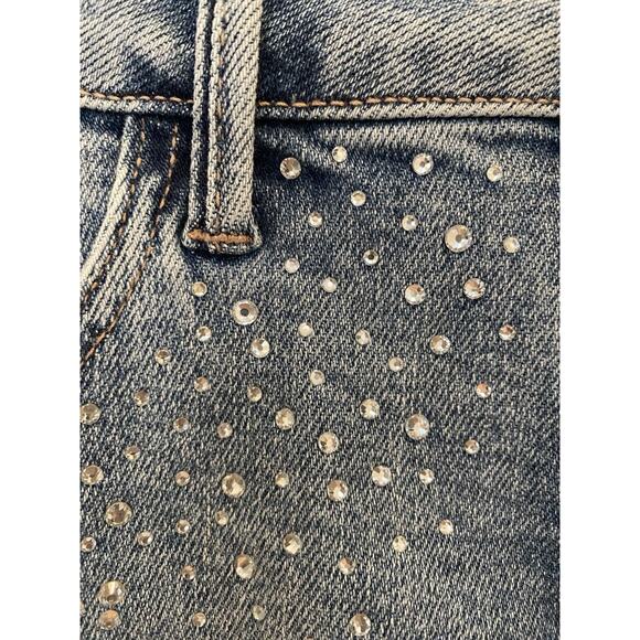 NWT Judy Blue Jean Shorts Women Small High Waist Rhinestone Cut Offs Festival - Picture 11 of 16